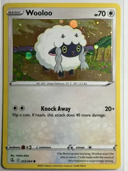 Wooloo - (Cosmos Holo) Miscellaneous Cards & Products 222/264 LP-NM Pokemon Card - Image 1