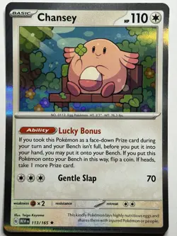 Chansey Holo SV: Scarlet & Violet 151 113/165 LP-NM Pokemon Card - Image 1