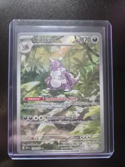Pokemon TCG Nidoking Scarlet & Violet 151 Illustration Rare Card 174/165 - Image 1