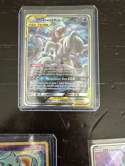 HIGH END Pokemon TCG Card Lot Mewtwo & Mew GX, Mewtwo GX, Shining Mew Legendary - Image 4