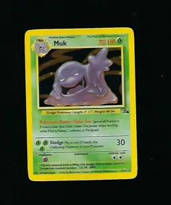 Muk 13/62 HOLO Rare Base Set Unlimited Edition Pokemon Card 1999 WOTC - Image 1
