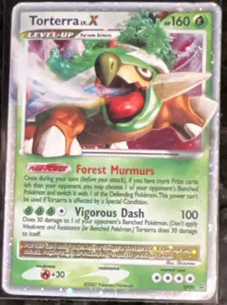 Pokemon Torterra LV.X Holo Grass Level-Up Promo Card DP09 2007 LP/MP - Image 1