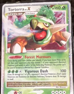 Pokemon Torterra LV.X Holo Grass Level-Up Promo Card DP09 2007 LP/MP - Image 3