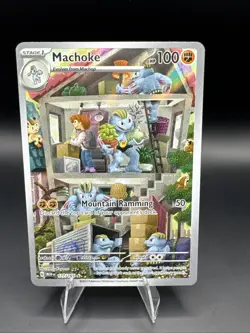 Machoke 177/165 SV Scarlet & Violet 151 Full Art Holo Pokemon Card - Image 1