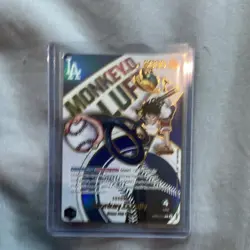 One Piece Monkey D. Luffy Foil Los Angeles Dodgers PROXY CARD - Image 1