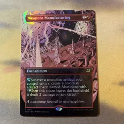 MTG / Weapons Manufacturing- Borderless Foil /Nm & Never Played - Image 1