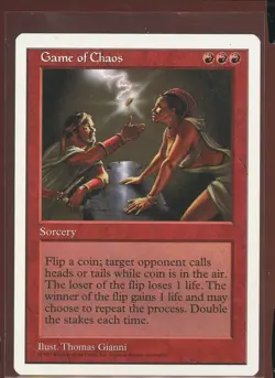 Game of Chaos Rare 5th Edition LP Magic the Gathering MTG - Image 1