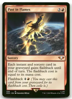 Past in Flames #206 MTG Warhammer NM X1 - Image 1