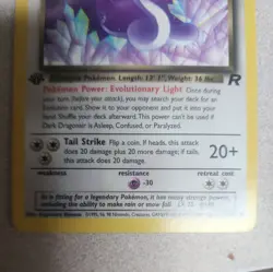 Dark Dragonair 1st Edition 33/82 Vintage Pokemon Card Team Rocket 2000 WOTC - Image 3