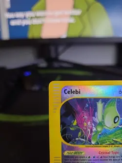 Celebi 145/144 Skyridge Reverse Holo Secret Rare Crystal Pokemon TCG MP-HP - Image 2