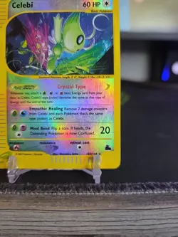 Celebi 145/144 Skyridge Reverse Holo Secret Rare Crystal Pokemon TCG MP-HP - Image 4