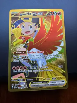 Ethan's Ho-Oh EX 239/182 Sv10: Destined Rivals Holo Hyper Rare Gold Pokemon - Image 1