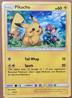 2017 Sun & Moon, Trainer Kits - Sun & Moon Trainer Kit—Alolan Raichu Pikachu #29 - Image 1