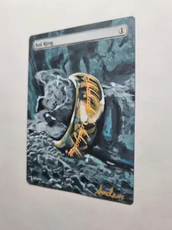 SOL RING ONE RING LOTR LORD RINGS V2 MAGIC ALTERED ART HAND PAINT DEMIAN SOLIS - Image 3