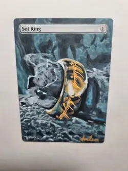 SOL RING ONE RING LOTR LORD RINGS V2 MAGIC ALTERED ART HAND PAINT DEMIAN SOLIS - Image 4