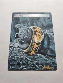SOL RING ONE RING LOTR LORD RINGS V2 MAGIC ALTERED ART HAND PAINT DEMIAN SOLIS - Image 5