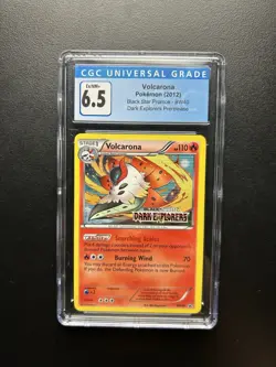 Pokemon Volcarona Dark Explorers Prerelease Holo Promo BW40 CGC 6.5 - Image 1