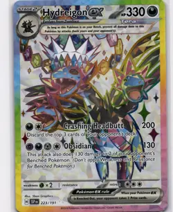 Hydreigon ex - Ultra Rare SV08: Surging Sparks 223/191 NM Pokemon - Image 1