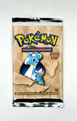21.22g HEAVY 1st Edition Fossil Lapras Pokemon TCG Sealed Booster Pack - Image 2