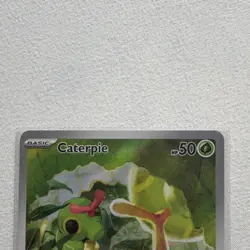 Pokemon Caterpie Illustration Rare Full Art 172/165 Scarlet & Violet 151 Holo - Image 3