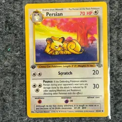 Vintage Pokemon Jungle Persian 1st Edition 42/64 Uncommon LP - Image 1
