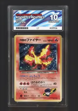 Rocket's Moltres Gym Heroes #146 Pokemon 1998 - ACE 10 GEM MINT - POP 2 - Image 1