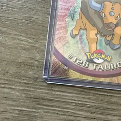2000 Topps Chrome Pokemon Series 2 #128 Tauros - Image 4