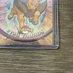 2000 Topps Chrome Pokemon Series 2 #128 Tauros - Image 5