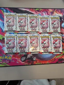 ***LOT x10*** Pokemon TCG ~ Scarlet & Violet 151 Booster Pack ~ Factory Sealed - Image 1