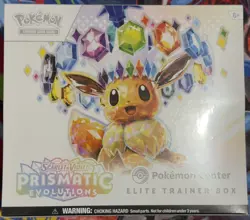 Prismatic Evolutions Pokemon Center Elite Trainer Box ETB Exclusive - Image 1