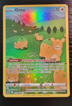 Ditto GG22/GG70 and 132/165 holo Crown Zenith: Galarian Gallery Pokemon - Image 2