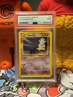 2000 POKEMON NEO GENESIS #14 SLOWKING-HOLO PSA 9 - Image 1