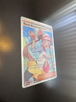 Rosa’s Encouragement 114/088 Full Art Trainer Pokemon TCG Perfect Order NM + Ex. - Image 3