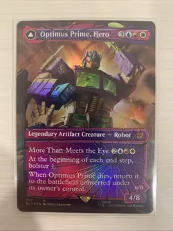 MTG: Universe Beyond, Transformers, Optimus Prime, Shattered Glass Foil, MINT! - Image 1