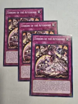 Yugioh! 3x Terrors of the Afterroot MP25-EN325 Common 1st Ed NM - Image 1