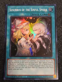 Yugioh! Susurrus of the Sinful Spoils - INFO-EN060 - Super Rare - 1st Edition Ne - Image 1
