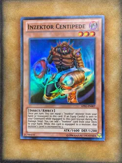 Yugioh Inzektor Centipede AP01-EN007 Super Rare NM - Image 1