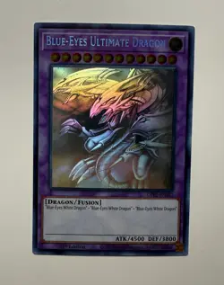 Blue Eyes Ultimate Dragon GHOST RARE 1st Edition GFP2-EN181 - Image 1
