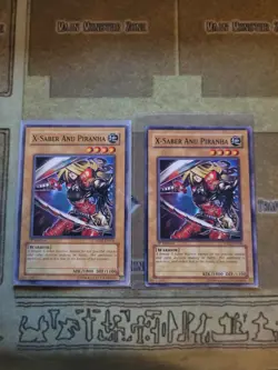 YUGIOH 2X X-SABER ANU PIRANHA 5DS2-EN004 COMMON 1ST ED NM/VLP - Image 1