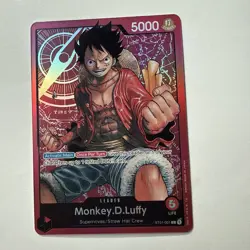 One Piece English Monkey.D.Luffy ST01-001 Leader Foil - LP - Leader Card - Image 1