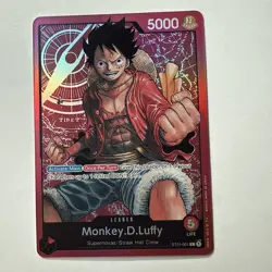 One Piece English Monkey.D.Luffy ST01-001 Leader Foil - LP - Leader Card - Image 2