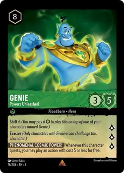 4x Genie - Powers Unleashed - 76/204 - Rare NM-Mint Disney Lorcana: The First Ch - Image 1