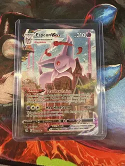 Espeon VMAX Alternate Art Secret Rare Fusion Strike Pokemon TCG Card 270/264 - Image 1