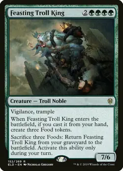 *FOIL* Feasting Troll King - Throne of Eldraine - Magic: the Gathering - MTG - Image 1
