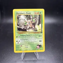 Pokemon Cards Giovanni's Pinsir 24/132 Unlimited Gym Challenge Rare LP -c - Image 1