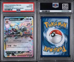 2025 Pokemon Prismatic Evolutions Umbreon Stamped Promo Card 060/131 PSA 10 - Image 3