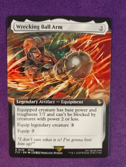 MTG Wrecking Ball Arm 128 Rare Extended Art Final Fantasy FIC - Image 1