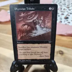 MTG Mirage 1x Phyrexian Tribute HP - Image 1