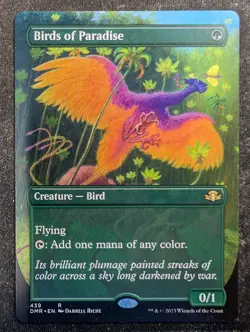 Birds of Paradise - Borderless - Dominaria Remastered (MTG) - Image 1