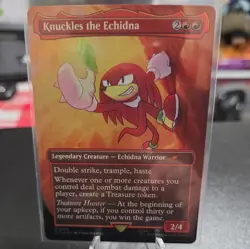 Knuckles the Echidna (Rainbow Foil) Secret Lair Drop Foil Magic The Gathering - Image 1
